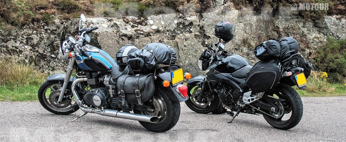 Motorradurlaub Schottland mit zwei Motorrädern auf Tour.