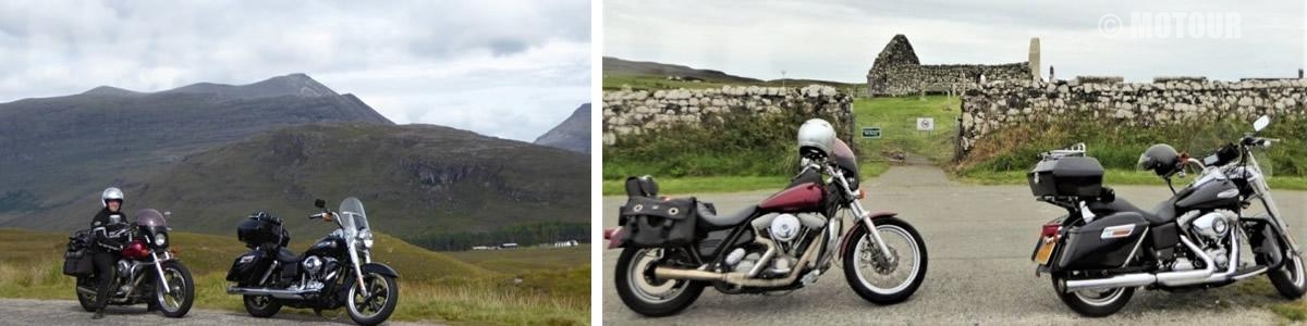 Zwei Harleys reisen in Irland