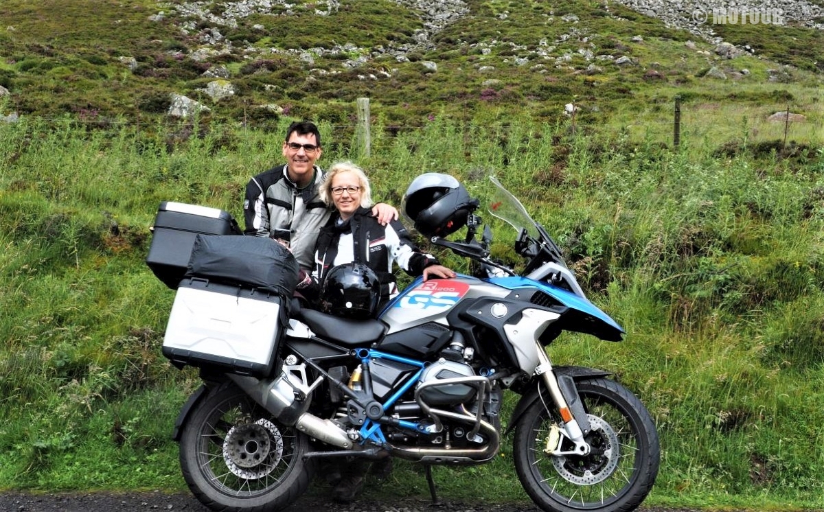 Motorradurlaub Motour nach Highlands Schottland, Teilnehmer mit Motorrädern